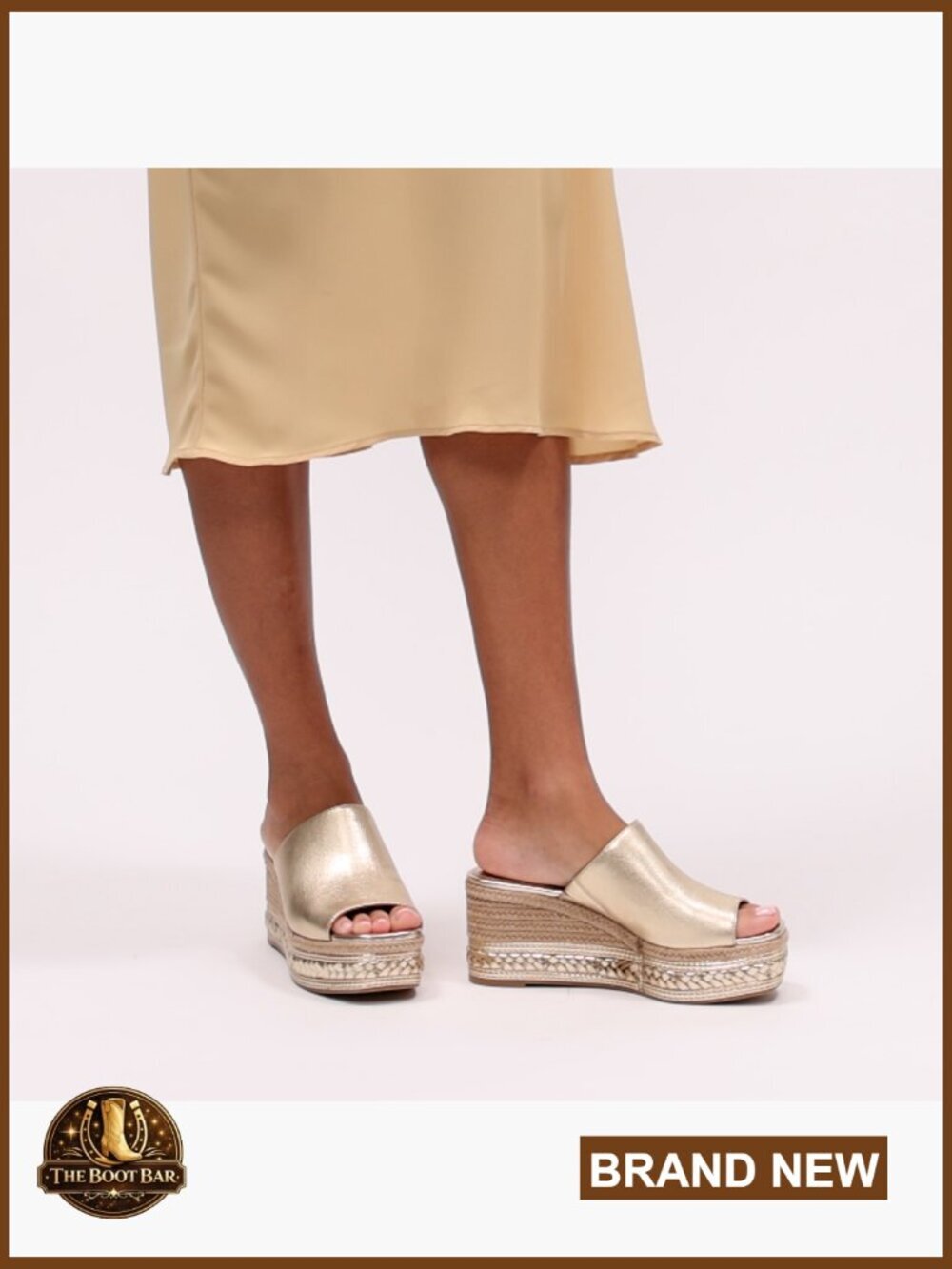 Espadrille Wedge Platform Sandals with Braided Sole - Picture 7 of 7